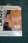 *Four DKNY Lady's Bikini Briefs Size: M
