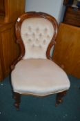 Vintage Nursing Chair with New Upholstery