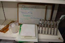 Quantity of Chopping Boards with Stands, Whiteboar