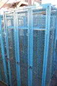 *Three Bay Blue Mesh Lockers 90x38cm x 192cm high