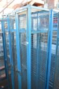 *Three Bay Blue Mesh Lockers 90x38cm x 192cm high