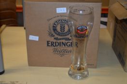 Twelve Erdinger Pint Glasses