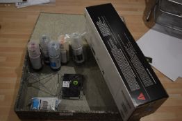 *Epson Printer Ink, and a HP Printer Cartridge