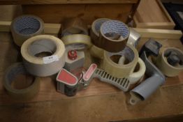 *Two Tape Dispensers and Assorted Adhesive Tapes