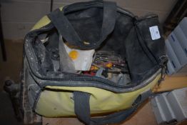 *Ryobi Toolbag Containing Assorted Drill Bits, etc.