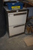 *Coffee and Cream Two Drawer Foolscap Filing Cabinet