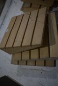 *Three Wood Footrests 12x38cm