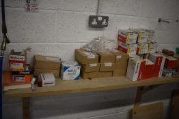 *Contents of Wall Shelf to Include Assorted CSK Wood Screws, Fixings, etc.