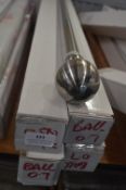 *Four Metal Effect Extending Curtain Poles
