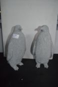 *Pair of Decorative Penguin Ornaments (One AF)