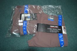 *Kirkland Lady's Travel Pants 4pk Size: 10