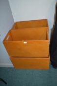 *Four MDF Storage Boxes