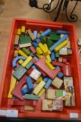 Vintage Toy Building Blocks, etc.