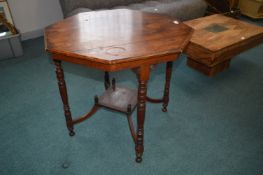 *Victorian Mahogany Octagonal Occasional Table