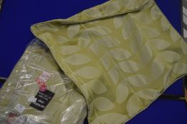 *Eight Green Cushion Covers 58cm²