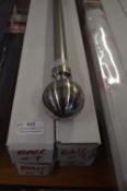*Four Metal Effect Extending Curtain Poles