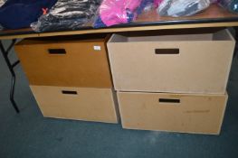 *Four Large MDF Storage Boxes on Castors