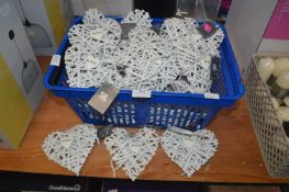 *Be Happy Decorative Woven Hearts