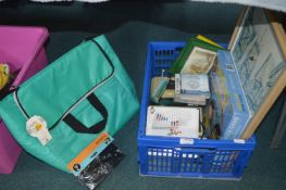 One Tub of Assorted Items Including Educational Games, Cool Bag, etc.