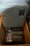 *Two Pairs of Home Living Eyelet Curtains in Teal