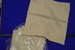 *Eight Cushion Covers in Pale Gold 43cm²