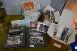 Vintage Postcard Album plus Assorted Old and Moder
