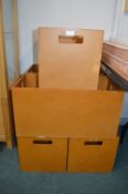 *Five MDF Storage Boxes