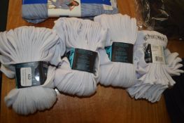 *Four Packs of 10 White Ankle Socks Size: 3-8