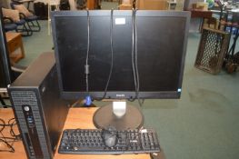 *HP Elite Desk Computer with Philips 24