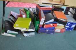 Quantity of Stationery Items Including Storage Dra