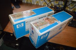 *HP Colour LaserJet Cartridges Cyan and Yellow