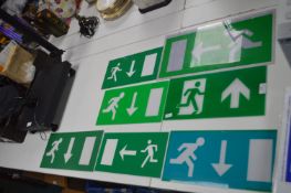 *Seven Acrylic Exit Signs