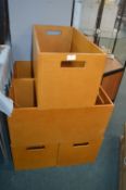 *Five MDF Storage Boxes