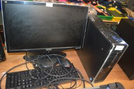 *HP Desktop Computer, Viewsonic 22