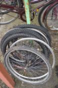 Assorted Bicycle Wheels and Tyres
