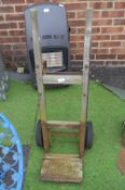 Vintage Wood & Metal Sack Barrow