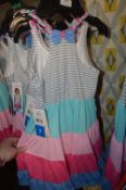 Five Joana Michelle Girl's Stripe Dresses Size: 7