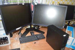 *Dell Optiplex 7020 Computer, Two HP 22