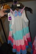 Six Joana Michelle Girl's Stripe Dresses Size: 10