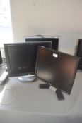 *Three Monitors by Dell, LG, and HP