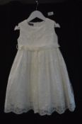 Girl's Bridesmaid Dress in Ivory by Visara Size: 2-3 years