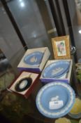 Wedgwood Blue & White Jasper Ware Dishes etc.