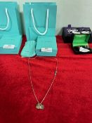 Tiffany Style Silver Heart Necklace