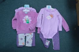 Two Pekkle 4pc Toddler Sets Sizes 24 and 18 moths
