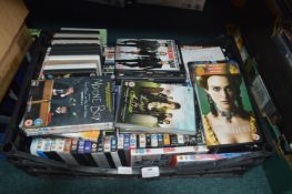 Crate of DVDs