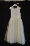 Girl's Bridesmaid Dress in Ivory by Visara Size: 8-9 years