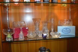 Cut Glass Lead Crystal Bowls, Vases, etc. by John