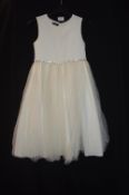Girl's Bridesmaid Dress in Ivory by Visara