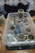 10 German Beer Steins plus Beer Glasses etc.