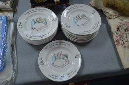Fifteen Wedgwood Peter Rabbit Child's Plates